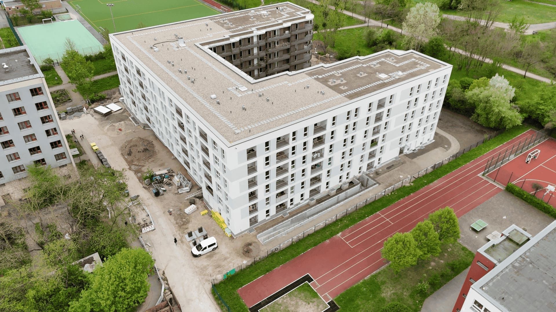 Gebäude von Johann Bunte Bauunternehmen GmbH & Co. KG - Drohnenaufnahme